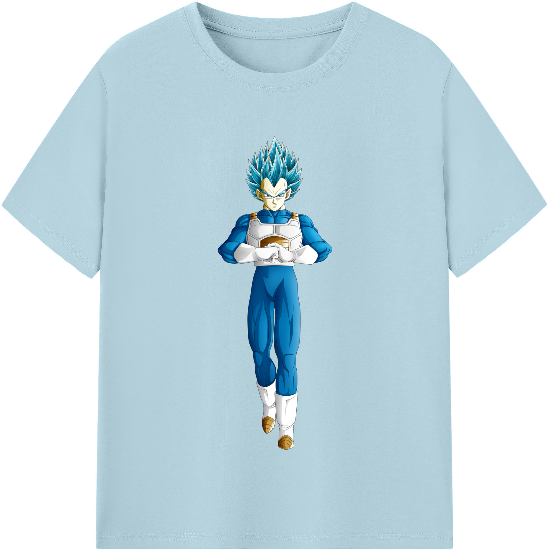 （画像用） ドラゴンボール ベジータ四世（Bejīta Yonsei）DRAGON BALL Vegeta IV 綿100％半袖Tシャツ（フロントプリント）